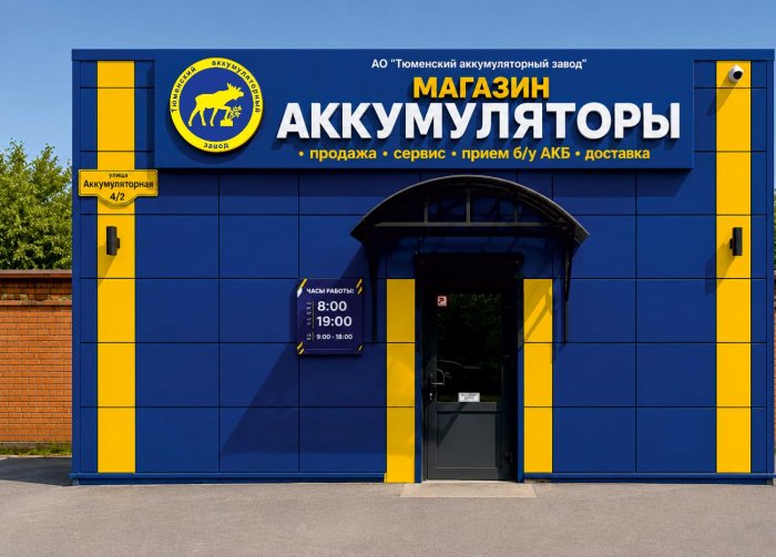 АО "Тюменский аккумуляторный завод" открыл фирменный розничный магазин!
